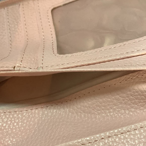 Giani Bernini Soft Leather Pink (7") Zip Around Wristlet - Picture 9 of 16